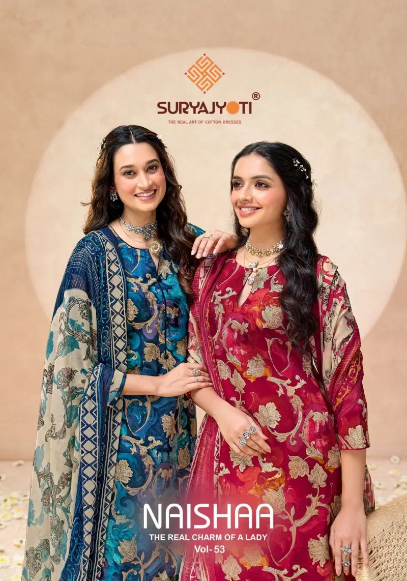 1782447136 Suryajyoti Naisha Vol 53 Printed Dress Material Collection Rehmat Boutique Suryajyoti Naisha Vol 53 Printed Dress Material Collection Rehmat Boutique