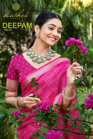 Kashvi Deepam Vol 3 Dola Silk Casual Wear Saree Collection Rehmat Boutique
