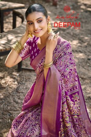 Kashvi Deepam Vol 10 Dola Silk Printed Sarees Rehmat Boutique
