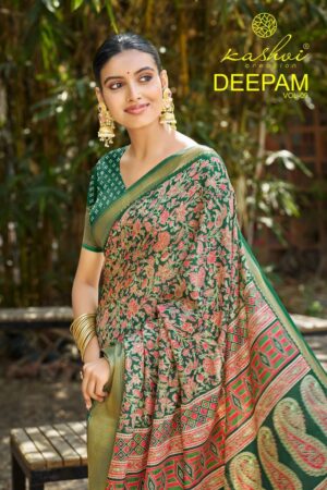 Kashvi Deepam Vol 9 Printed Sarees for Women Online in India Rehmat Boutique