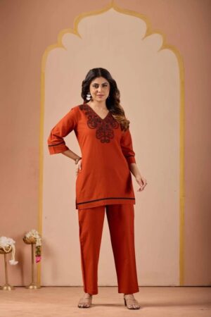 Md 110 Cotton Handwork Trending Co Ord Set Rehmat Boutique
