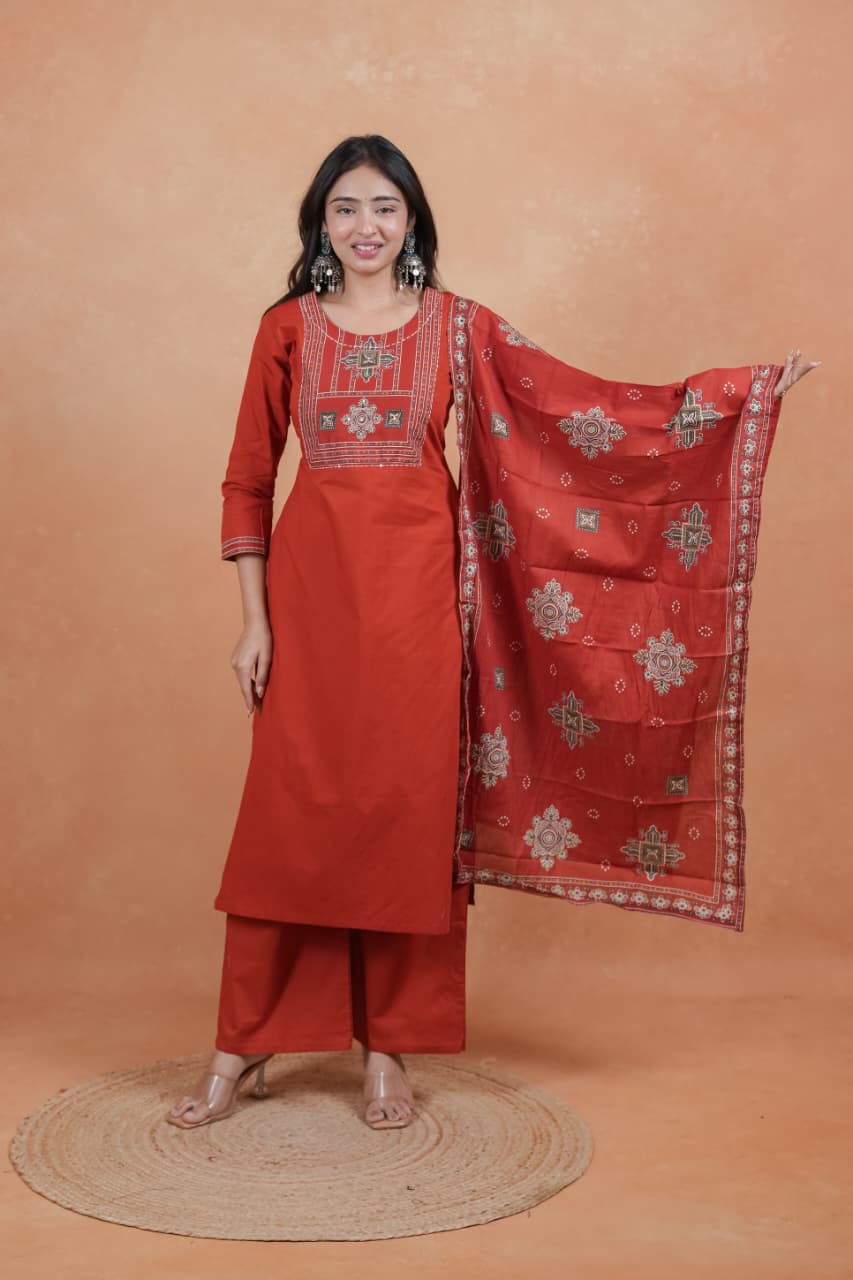 20260615142042.naisha k 104517815238121692418923 Nisha 1045 Dhabu Cotton Kurti With Bottom Dupatta Rehmat Boutique Nisha 1045 Dhabu Cotton Kurti With Bottom Dupatta Rehmat Boutique