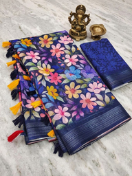 20260616035247.1781492685760341453 Scmg Flora A Linen Floral Printed Saree Collection Rehmat Boutique Scmg Flora A Linen Floral Printed Saree Collection Rehmat Boutique