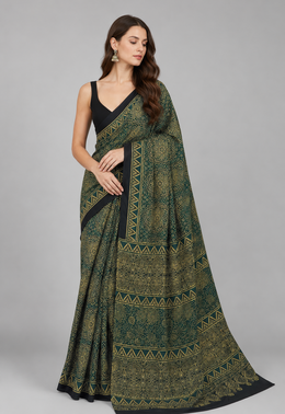 20260616040100.17814931961237514708 Sf Ajrakh Vol 2 Ajrakh Printed Saree Collection Rehmat Boutique Sf Ajrakh Vol 2 Ajrakh Printed Saree Collection Rehmat Boutique