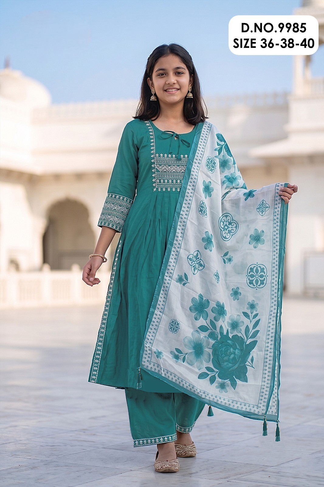 20260618162851.21781776514432290097 Mallika 9985 Roman Silk Anarkali Style Kids Kurti Set with Duppatta Rehmat Boutique Mallika 9985 Roman Silk Anarkali Style Kids Kurti Set with Duppatta Rehmat Boutique