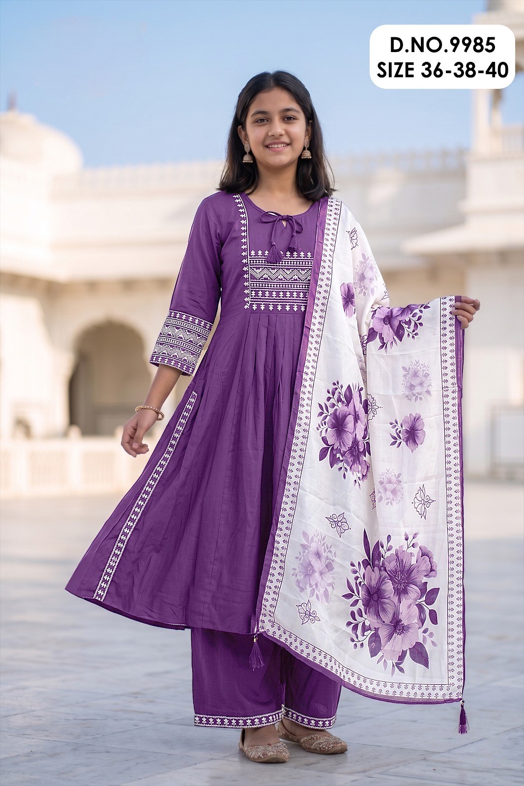 20260618162851.217817765371903797746 Mallika 9985 Roman Silk Anarkali Style Kids Kurti Set with Duppatta Rehmat Boutique Mallika 9985 Roman Silk Anarkali Style Kids Kurti Set with Duppatta Rehmat Boutique