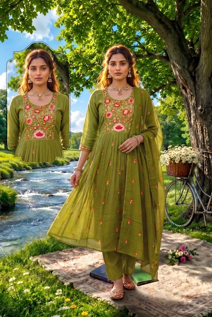 20260619043724.17817755892071722436 Siddhi Vol 8 Mal Chanderi Anarkali Kurti Set Collection Rehmat Boutique Siddhi Vol 8 Mal Chanderi Anarkali Kurti Set Collection Rehmat Boutique