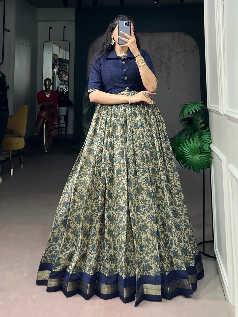 20260619140459.21781861337279093982 Taraa L 5011 Chanderi Printed Gown With Koti Collection Rehmat Boutique Taraa L 5011 Chanderi Printed Gown With Koti Collection Rehmat Boutique