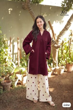 Little Hearts Vol 1 Embroidered Kurti With Bottom Rehmat Boutique