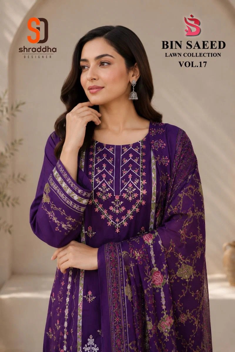 1782832074 Sharaddha Bin Saeed Vol 17 Soft Cotton Embroidered Salwar Kameez Rehmat Boutique Sharaddha Bin Saeed Vol 17 Soft Cotton Embroidered Salwar Kameez Rehmat Boutique