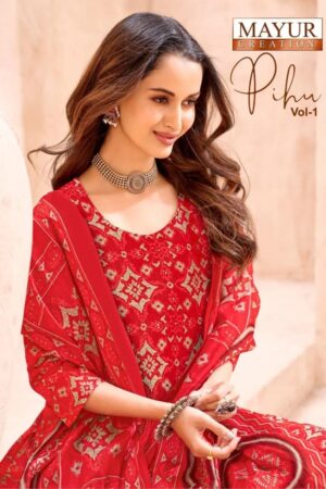Mayur Pihu D No 1001 To 10 Printed Cotton Dress Material Rehmat Boutique