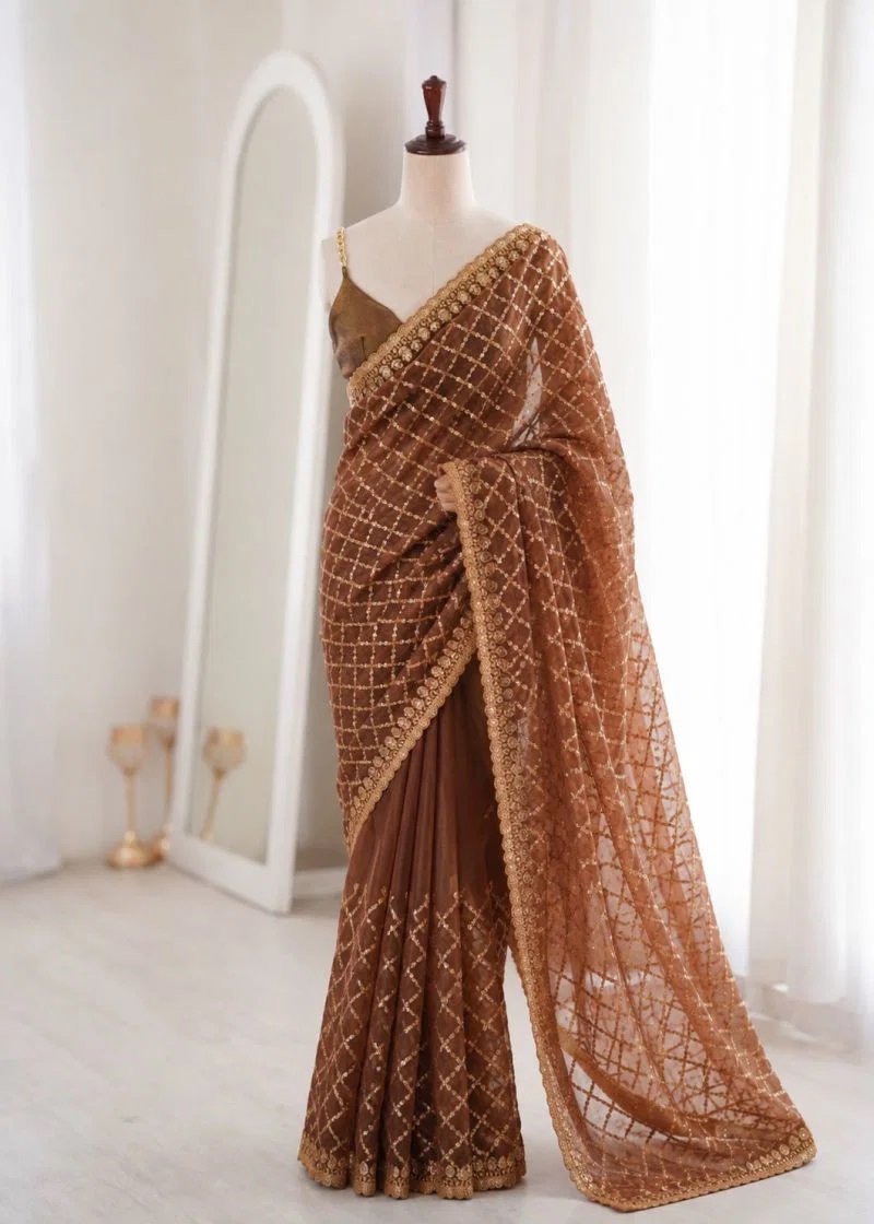 1782963218 Kc 952 Silk Sequins Zari Work Saree Wholesale Price | Saree In USA Rehmat Boutique Kc 952 Silk Sequins Zari Work Saree Wholesale Price | Saree In USA Rehmat Boutique