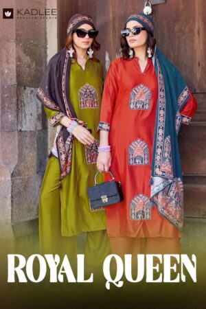 Kadlee Royal Queen Silk Hand Work Kurti Set With Dupatta Rehmat Boutique