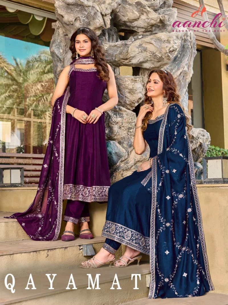 1783006020 Aanchi Qayamat Vichitra Silk Anarkali Kurti With Bottom Dupatta Rehmat Boutique Aanchi Qayamat Vichitra Silk Anarkali Kurti With Bottom Dupatta Rehmat Boutique