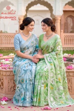 Kashvi Shubhangi Vol 1 Festive Wear Printed Saree Collection Rehmat Boutique