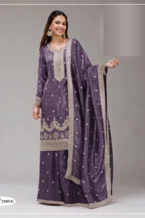 2103 A To D Gold Crush Embroidered Salwar Kameez Collection Rehmat Boutique