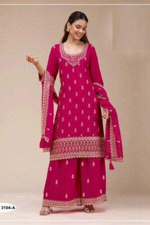 3104 A To D Georgette Embroidered Salwar Kameez Collection Rehmat Boutique