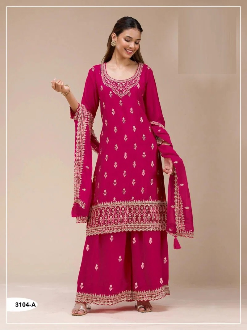 1783090497 3104 A To D Georgette Embroidered Salwar Kameez Collection Rehmat Boutique 3104 A To D Georgette Embroidered Salwar Kameez Collection Rehmat Boutique