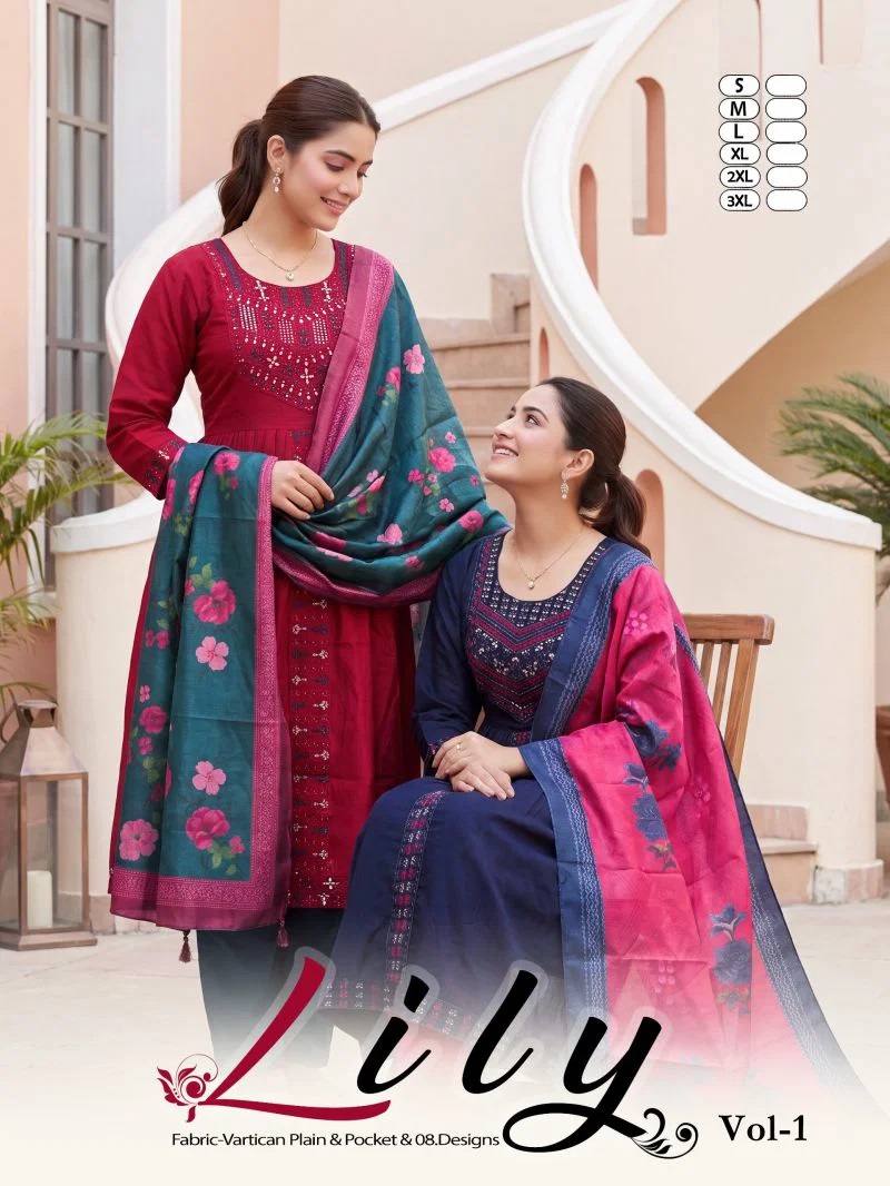 1783094952 Lily Vol 1 Vertican Embroidery Worked Kurti Bottom With Dupatta Rehmat Boutique Lily Vol 1 Vertican Embroidery Worked Kurti Bottom With Dupatta Rehmat Boutique