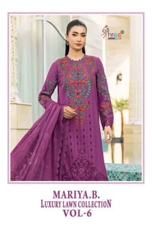 Shree Mariya B Luxury Lawn Collection Vol 6 Cotton Pakistani Suits Rehmat Boutique