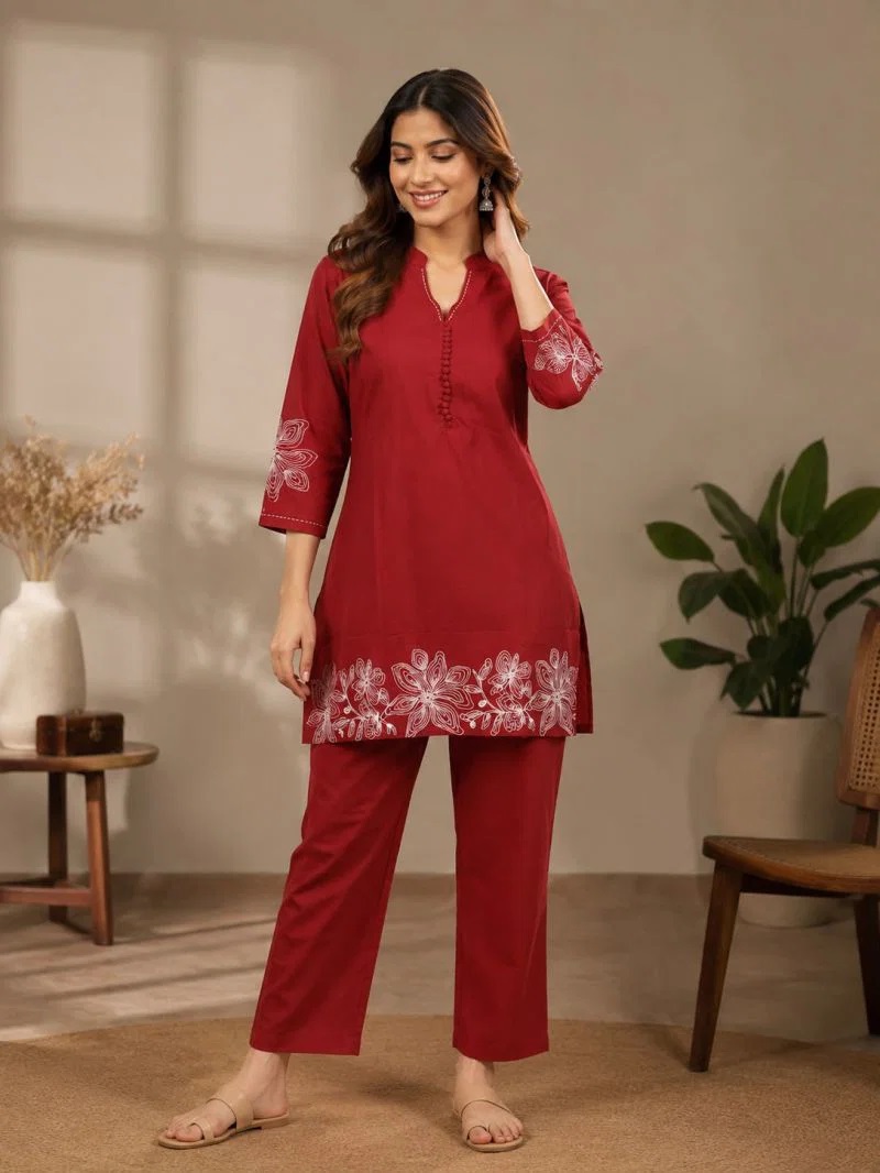 1783493706 Naisha K 1085 Pure Cotton Stylish Co Ord Set Collection Rehmat Boutique Naisha K 1085 Pure Cotton Stylish Co Ord Set Collection Rehmat Boutique