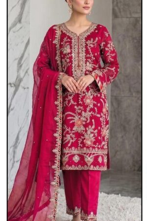 Hoor Tex 635 A To D Chiffon Embroidered Salwar Suits Rehmat Boutique