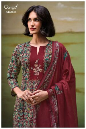 Ganga Kenza 4480 Cotton Salwar Kameez Collection Rehmat Boutique