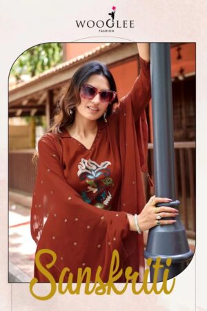 Wooglee Sanskriti Handwork Kurti With Bottom Dupatta Rehmat Boutique
