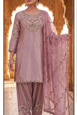 Hoor Tex 858 Malai Satin Embroidered Salwar Kameez Rehmat Boutique