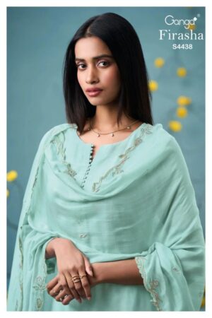 Ganga Firasha 4438 Silk Hand Work Salwar Kameez Collection Rehmat Boutique