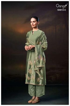 Ganga Kezra 4613 Viscose Embroidered Salwar Kameez Rehmat Boutique