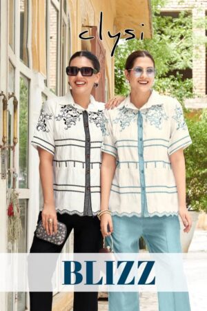Clysi Blizz Cotton Thread Work Co Ord Set Collection Rehmat Boutique