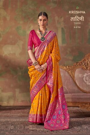 Kreshva Tarini Silk Classic Patola Saree Collection Rehmat Boutique
