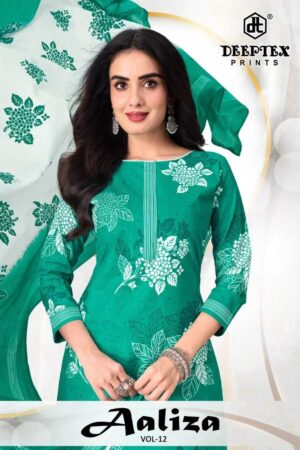 Deeptex Aaliza Vol 12 Cotton Printed Readymade Dress Collection Rehmat Boutique