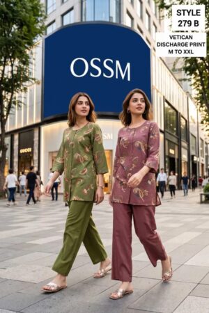Ossm Style 279 A To D Vatican Printed Co Ord Set Collection Rehmat Boutique