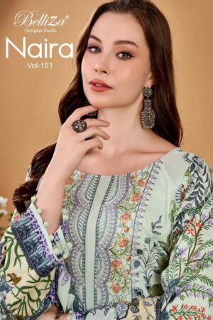 Belliza Naira Vol 151 Cotton Digital Print Dress Material Rehmat Boutique