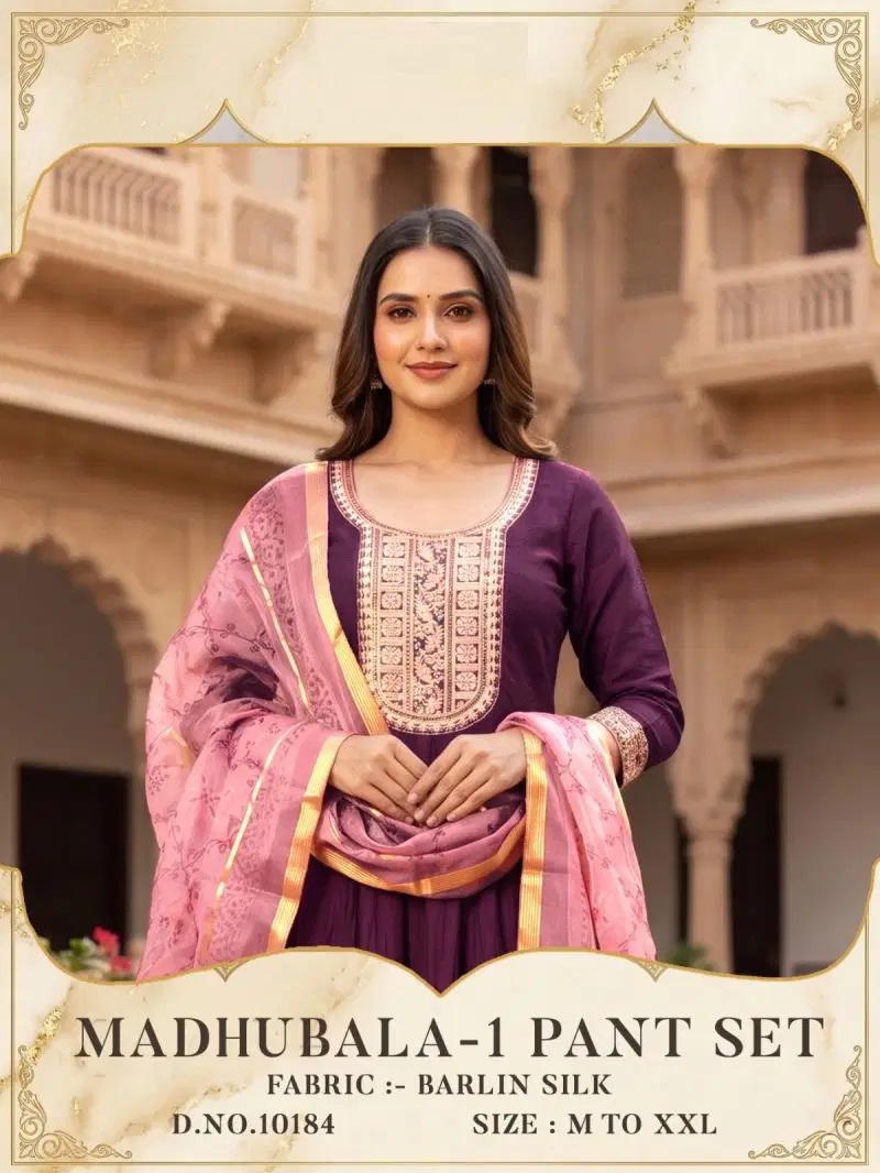 1784217996 Madhubala 10184 Berlin Silk Kurti With Pant Dupatta Rehmat Boutique Madhubala 10184 Berlin Silk Kurti With Pant Dupatta Rehmat Boutique