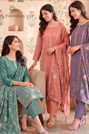 Vinay Kuleesh Gloria Silk Designer Salwar Kameez Collection Rehmat Boutique