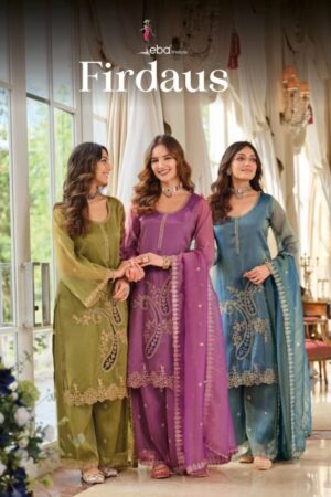 Eba Firdaus Simar Beads Work Kurti With Bottom Dupatta Rehmat Boutique