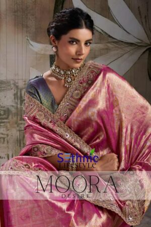 Sethnic Moora Banarasi Zarkan Hand Work Saree Collection Rehmat Boutique