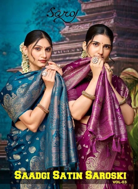 1784347607 Saroj Saadgi Satin Saroski Vol 3 Silk Traditional Saree Collection Rehmat Boutique Saroj Saadgi Satin Saroski Vol 3 Silk Traditional Saree Collection Rehmat Boutique