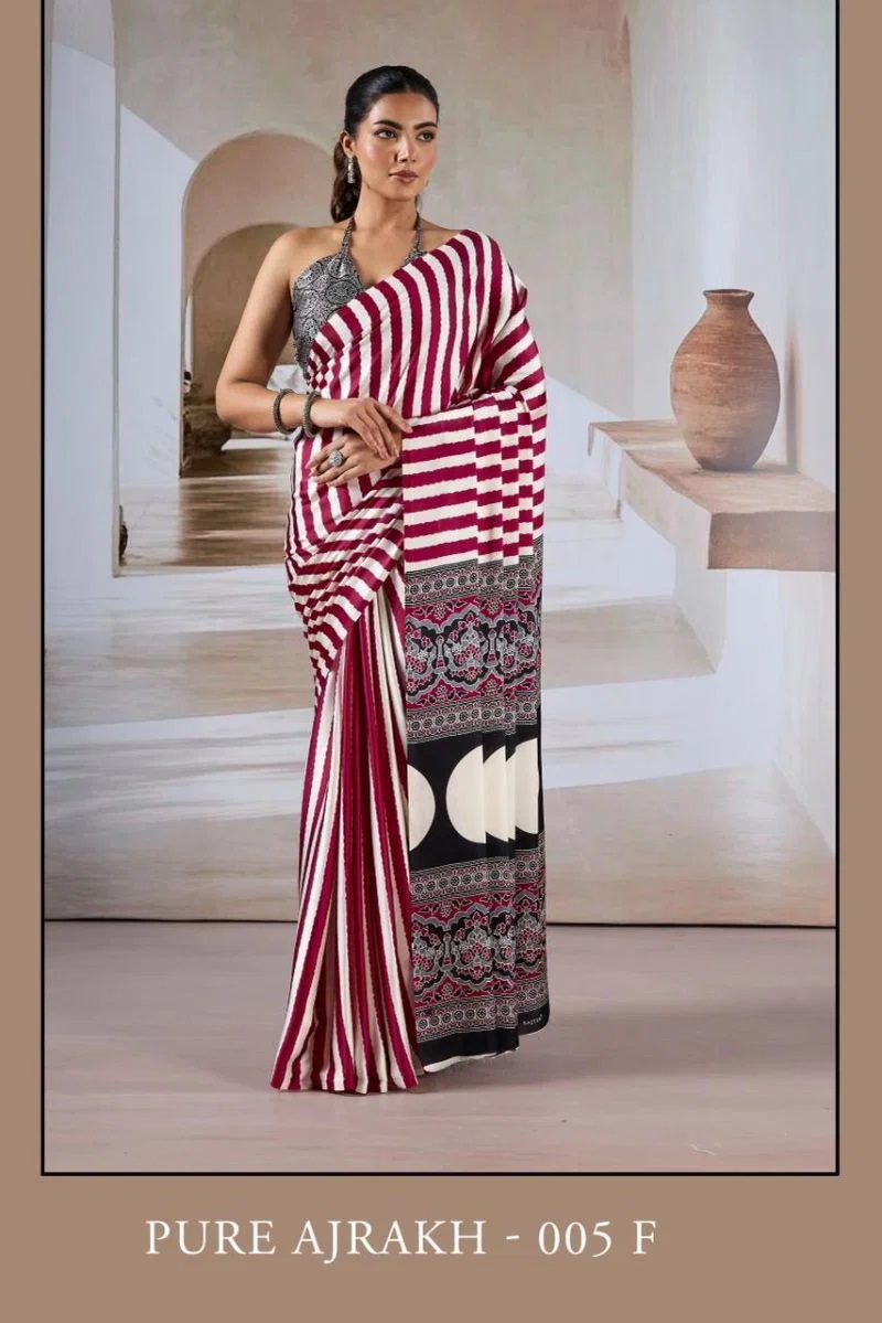 1784382775 Pure Ajrakh 005 Modal Printed Ajrakh Saree Collection Rehmat Boutique Pure Ajrakh 005 Modal Printed Ajrakh Saree Collection Rehmat Boutique