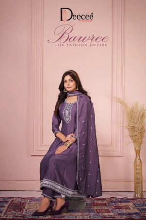 Deecee Bawree Vichitra Silk Falared Kurti With Bottom Dupatta Rehmat Boutique