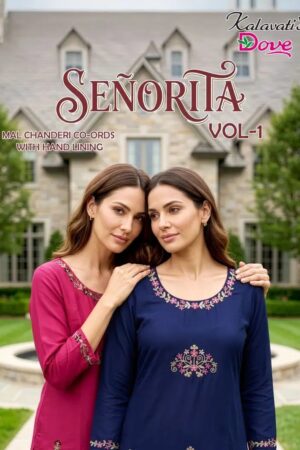 Kalavatis Senorita Vol 1 Mul Chanderi Kurti With Bottom Collection Rehmat Boutique