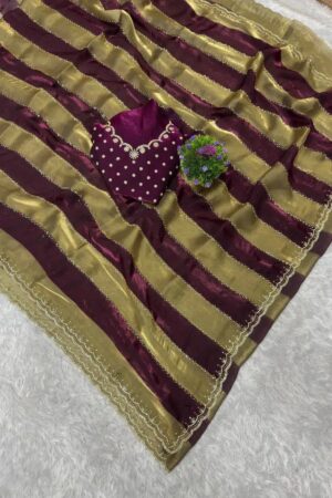 Priya 156 Space Silk Jarkhan Worked Saree Collection Rehmat Boutique