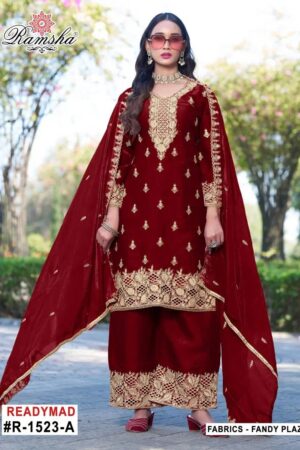 Ramsha R 1523 Fandy Zarkan Work Salwar Kameez Rehmat Boutique