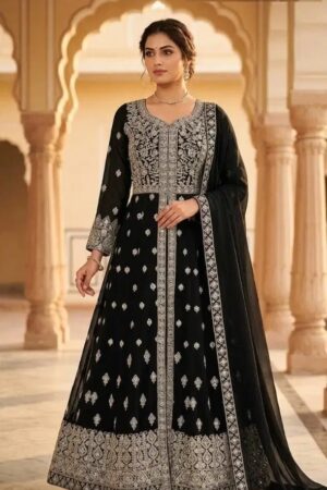 Shehzadi Ka 1205 Embroidered Designer Gown With Dupatta Rehmat Boutique