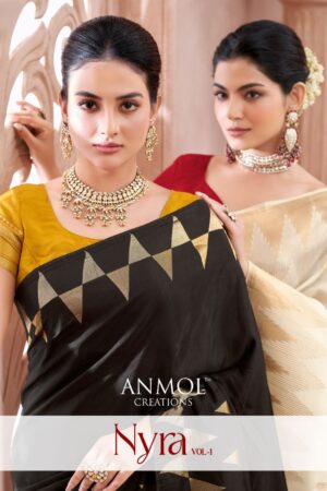 Anmol Nyra Vol 4 Viscos Rich Pallu Saree Collection Rehmat Boutique