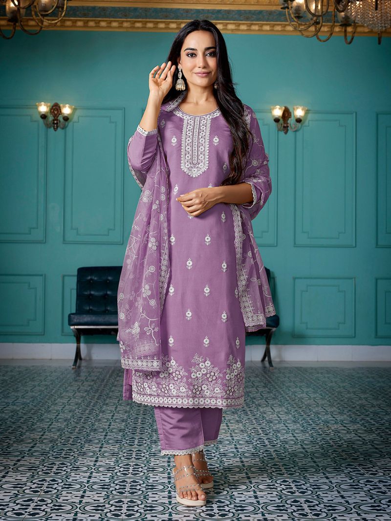 1784734753 Dhruvi 488 Embroidered Kurti With Pant Dupatta Online Rehmat Boutique Dhruvi 488 Embroidered Kurti With Pant Dupatta Online Rehmat Boutique