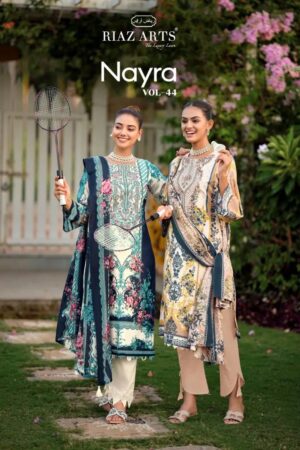Riaz Arts Nayra Vol 44 Cotton Printed Dress Material Rehmat Boutique